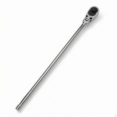 Ratcheting Wrench Extended-Reach Ratchet Silver Plated for Mechanics