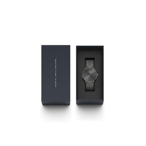 Official Limited Edition/2-Year Warranty/Authentic Daniel Wellington DW Men's Classic Mesh Graphite 40mm Watch In Blue/Brown, Luxury Leather Business