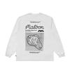 MALBON GOLF [Malbon Expedition] Expedition Undulation Long Sleeve T-Shirt White (Man)