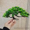 Artificial Pine Bonsai with Rockery and Ornaments for Living Room Décor and Fish Tank Landscaping