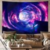 Cosmic Vortex Tapestry - Vibrant Galaxy Design With A Blend Of Blue And Pink Hues For A High-Elegance, Modern Ambiance