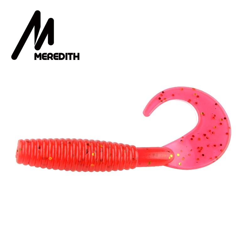 MEREDITH Balıkçılık Yumuşak Yemler 50mm 1.26g 20 adet Grub Yapay Yumuşak Yem Predator Takımı Yumuşak Balıkçılık Yemi Solucan Sallantıları