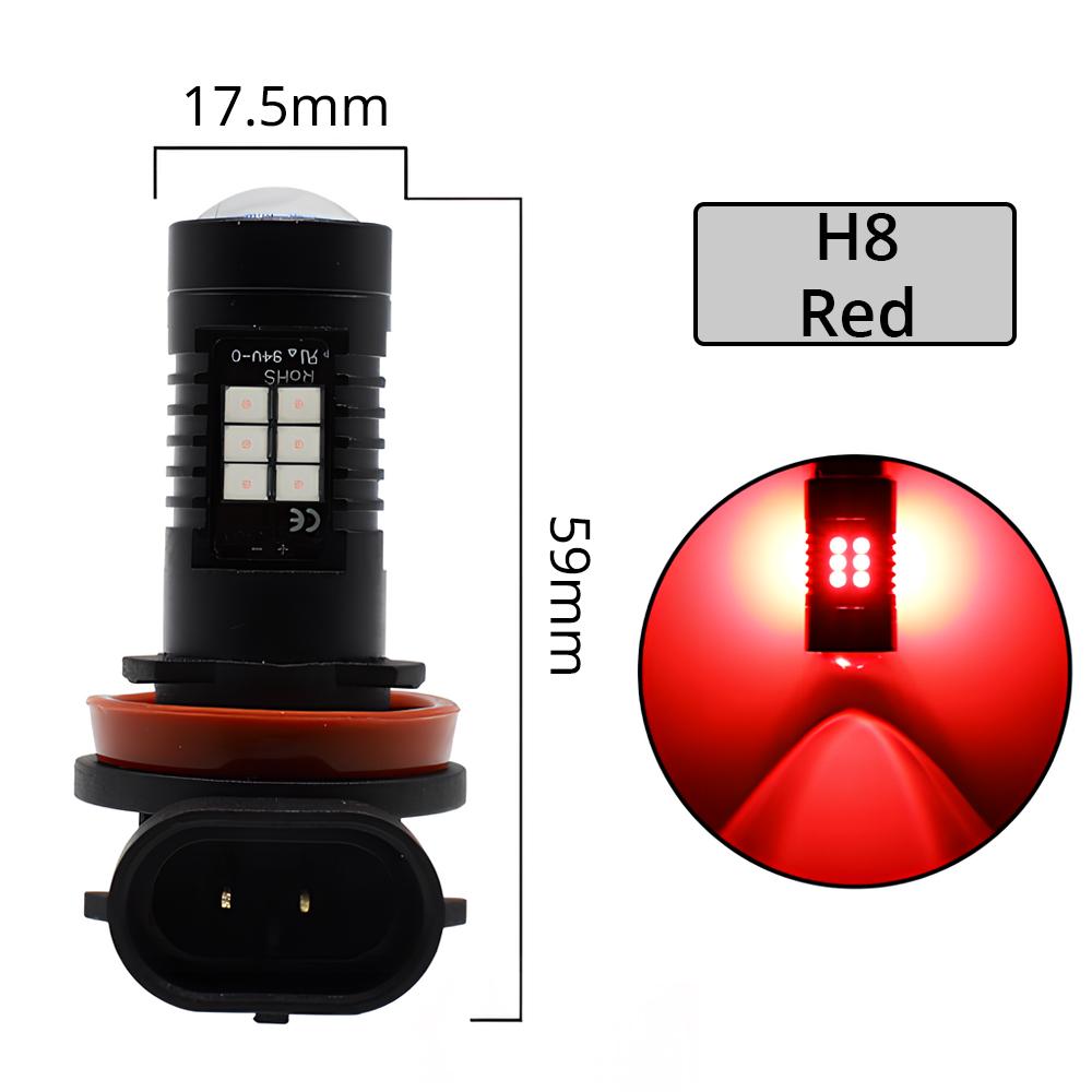 Universal Fog Light Car Tail Lights Turn Signal Reverse Brake Lamp R5W 3030 Bulb Automobiles Headlight H4/H7/H8/H16/9006 1200Lm