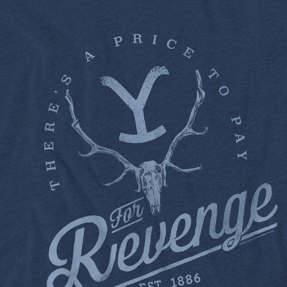 Yellowstone Unisex Adult Revenge Skull T-Shirt