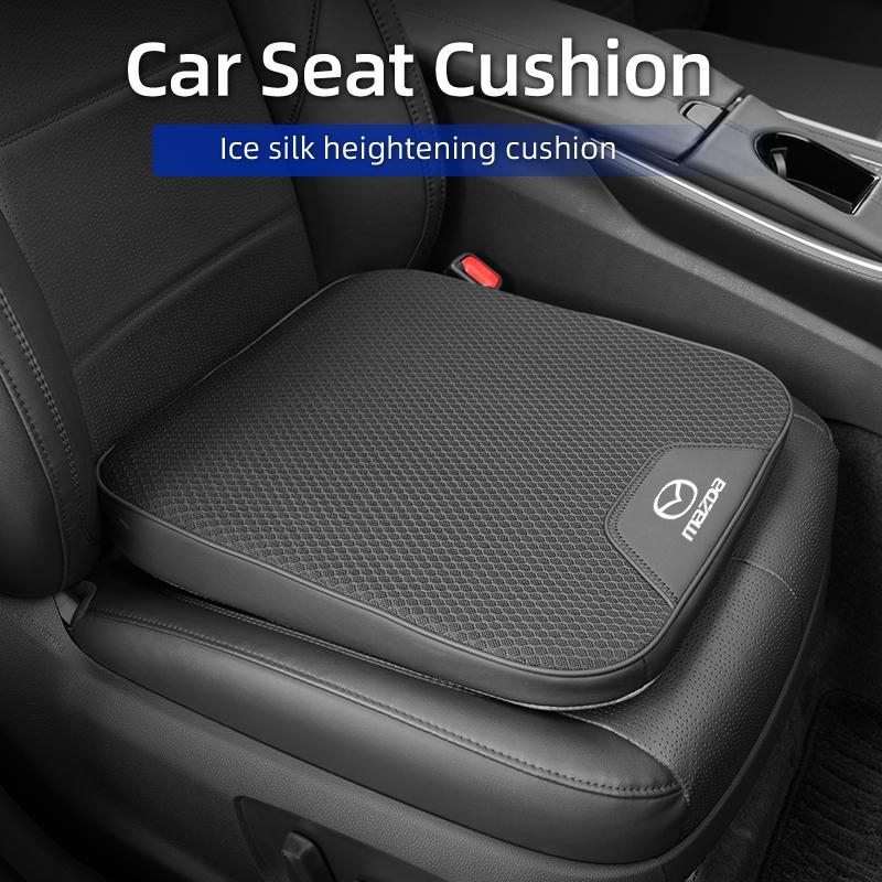 Car Ice Silk Seat Cushion Car Booster Height Increasing Pad Slant Elevating Mat For Mazda CX5 6 3 CX7 323 Axela Atenza Demio CX3