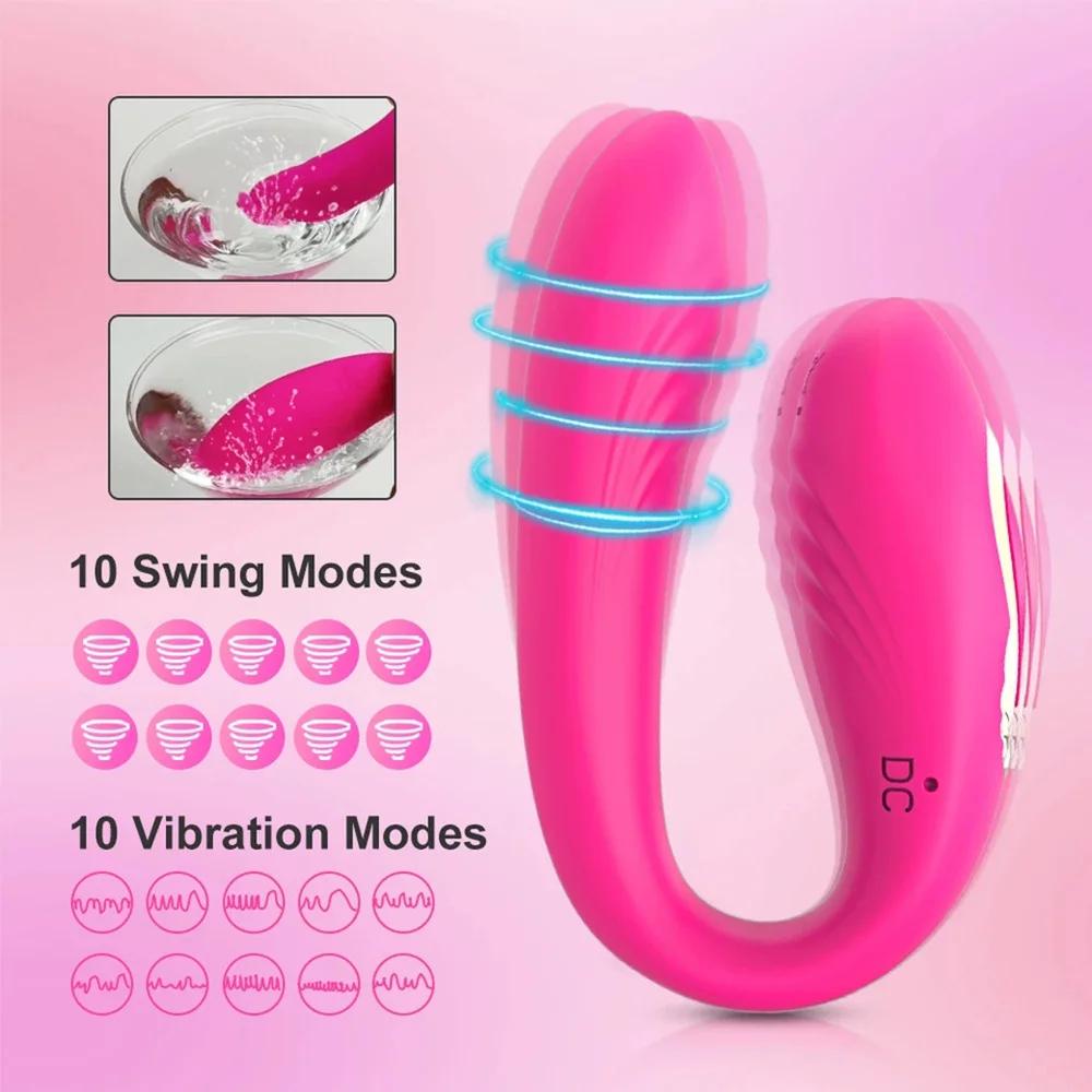Remote Control Penetration Vibrator For Women Double Penis Clitoris Stimulator Wireless Vibrator Sex Toys For Adults Couple sexo