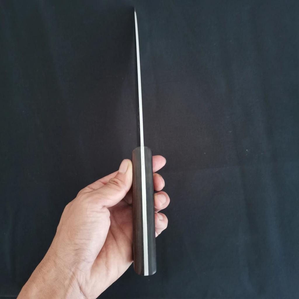 8 Inch Handmade Chef Knife 3-layer BG42 Aviation Special Steel Blade Ebony Handle Cleaver Meat Slicing Vegetables Kitchen Knife