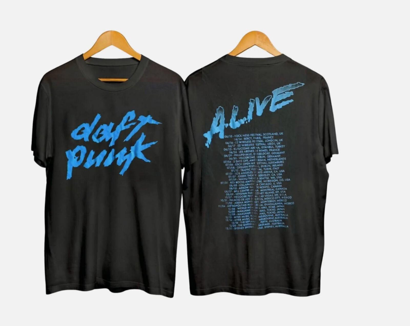 

26 RARE!! Vintage Rare 2007 Daft Punk Alive Tour T-shirt Unisex T-Shirt L