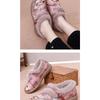Women's Embroidered Beijing Style Slip-On Shoes, Breathable Low-Cut Comfort Flats with Soft Sole, Warm Traditional Cloth Shoes for Women