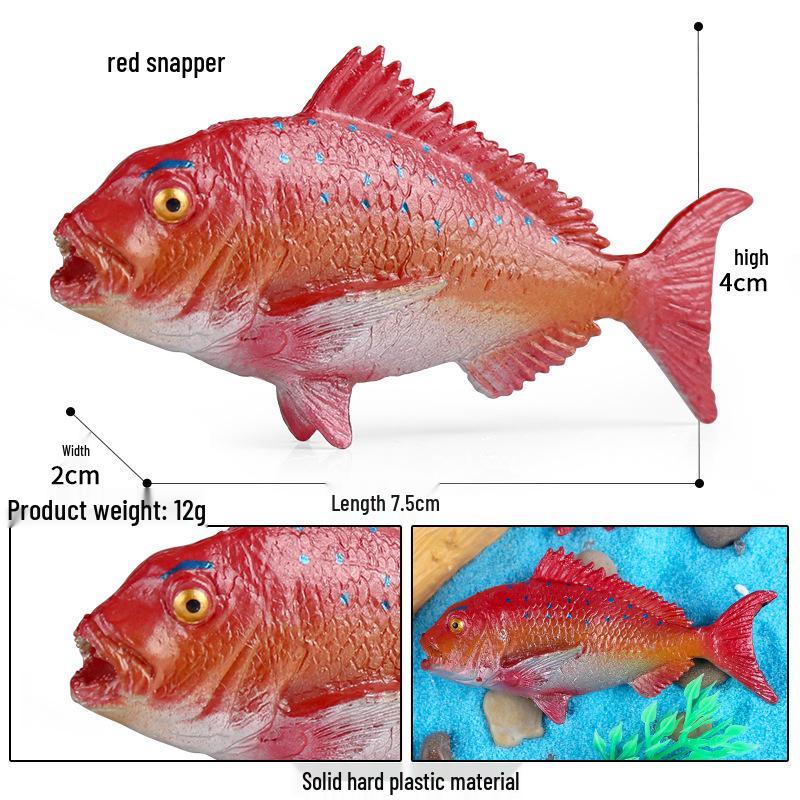 Cognitive Ocean Animal Model Toy - Salmon, Bass, Tuna, Marlin, Shark