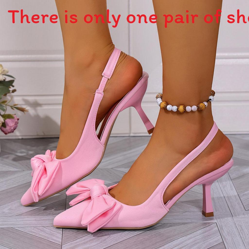 Summer Feminine High Heel Pointed Shoes With Rubber Sole For Daily And Formal Occasions