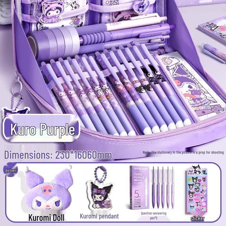 2026 Girls' Pencil Case: Stylish, High-Capacity Stationery Box Set for Primary & Junior High Students