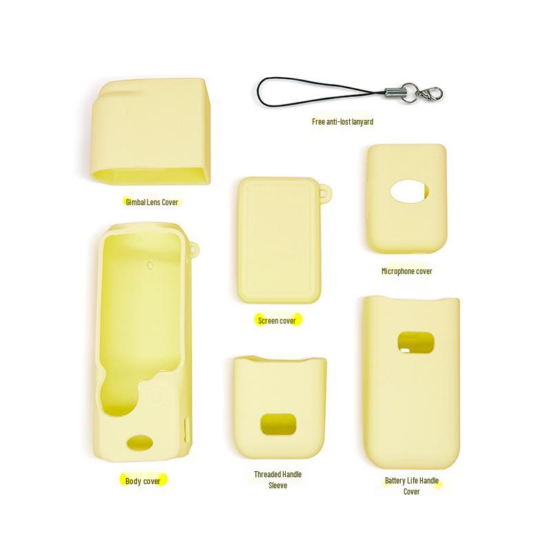 Silikonowe etui i osłona obiektywu DJI OSMO Pocket 3: Akcesorium ochronne pyłoszczelne i odporne na upadki