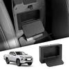 For Mitsubishi L200/Triton 2024 2025 Center Console Armrest Hidden Storage Box Organizer Accessories Tidying Black