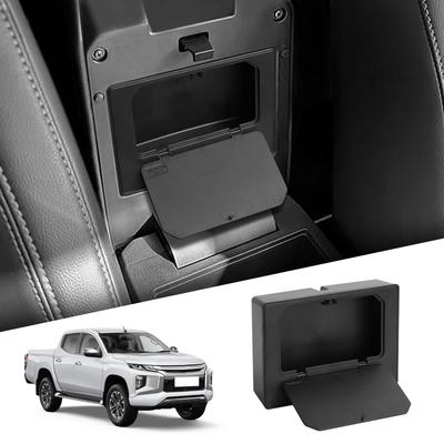 Dla Mitsubishi L200/Triton 2024 2025 Podłokietnik konsoli środkowej ukryty Schowek Organizer Akcesoria Porządkowanie Czarny