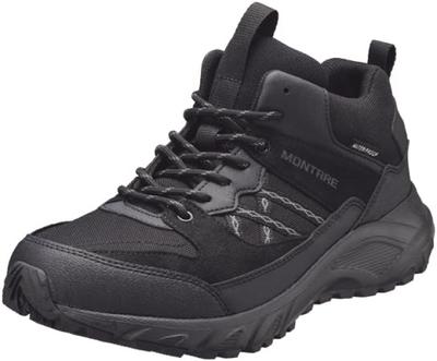 Tênis Sapatos de Caminhada Impermeáveis Largos Trekking 6E MTR 0130 cm [Achilles] Masculino Preto/Preto 26.0