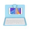 Universal Wireless Bluetooth Keyboard Flip Case Cover with Stand for iOS Android Phones