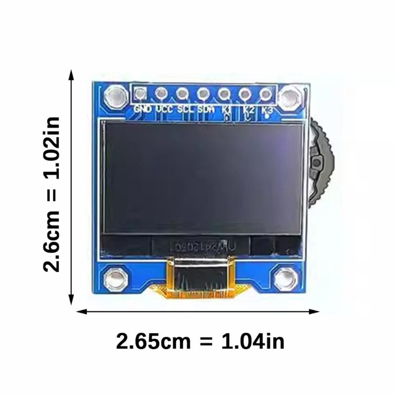 SSD1306 Oleds Screen Module 0.96Inch SelfLuminous Display 128x64Pixels I2C Interfaces For Microcontrollers Project