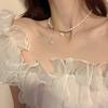 New Chinese Zen Ethnic Style Butterfly Necklace Women'S High Sense Retro Collarbone Chain Sweater Chain Accessories
