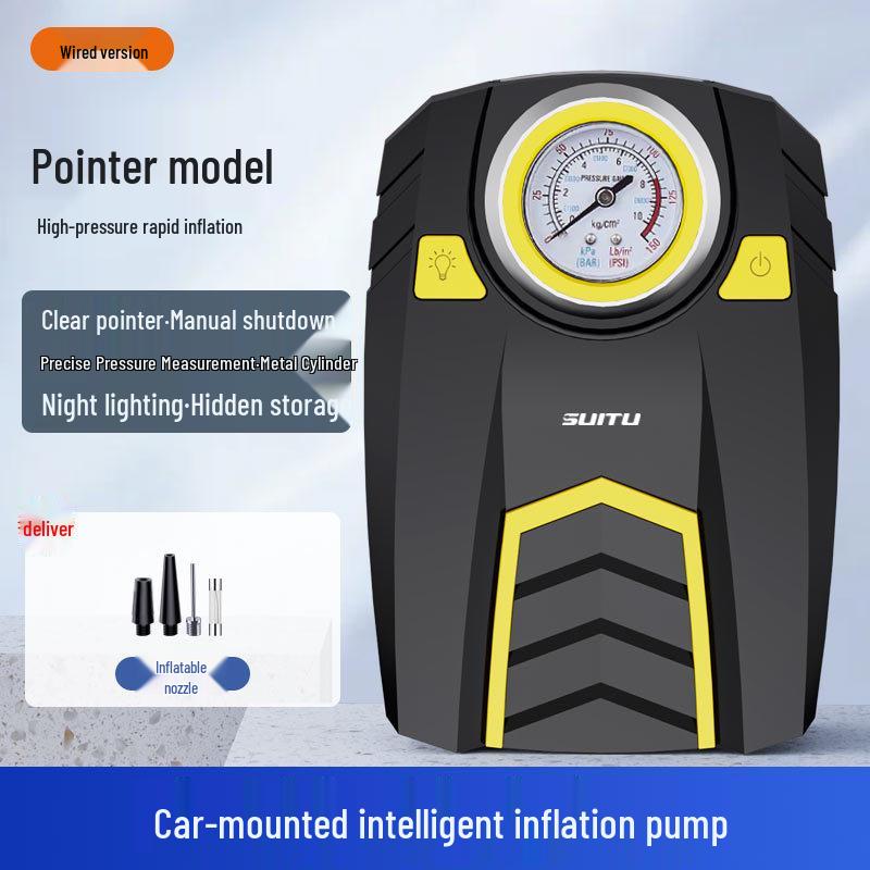 

Portable Dual-Use 12V Automatic Car Tire Air Pump for Sedan
