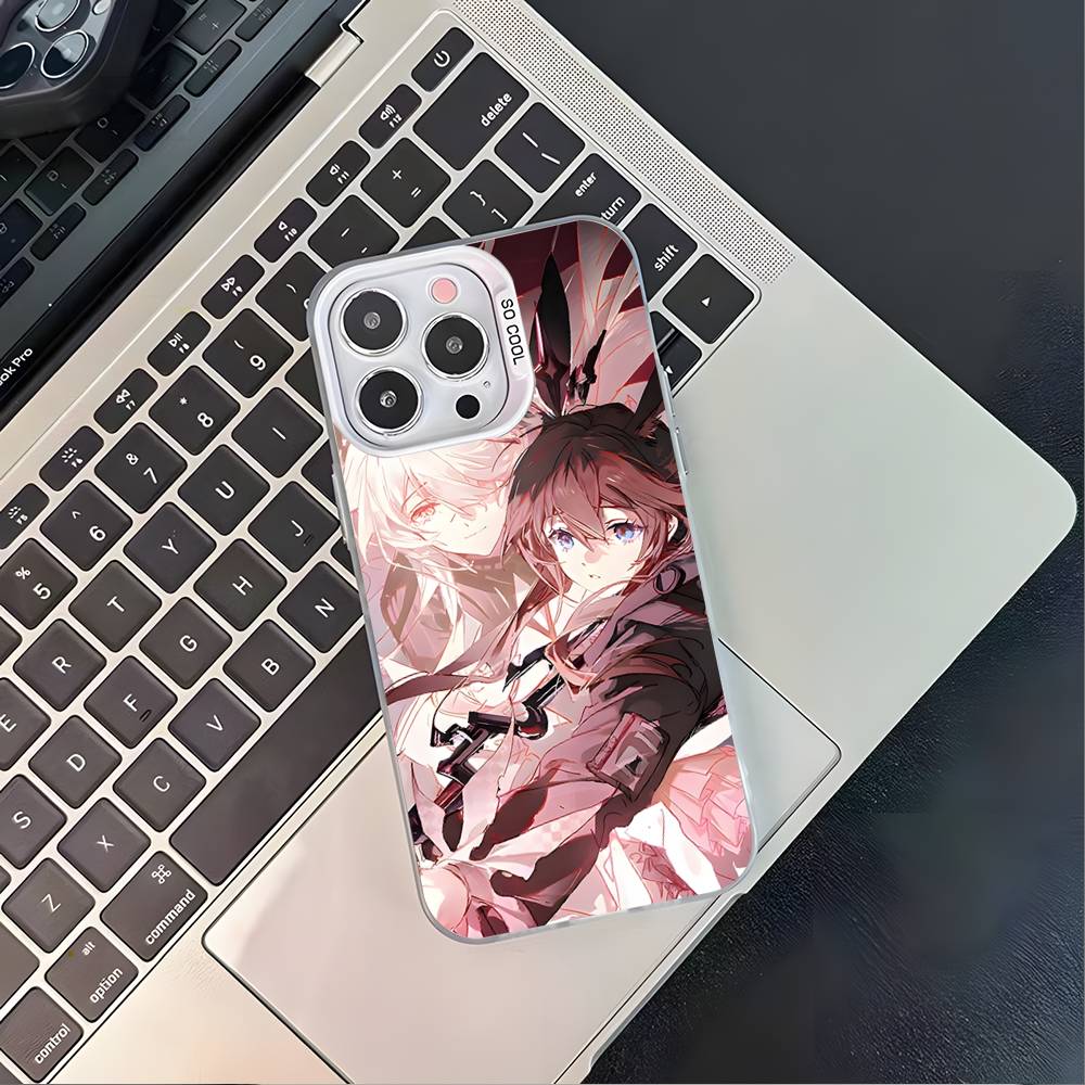 

A-Arknights E-Endfield White Matte Shockproof CoverPhone Case For iPhone 17,16,15,14,13,12,11,Pro,XS,Max,Plus,Mini,SE4,E iPhone15