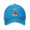 JoJos Bizarre Adventure Japanese Unisexga Anime Washed Denim Cap Casual Baseball Caps Adjustable Hat Summer Unisex Baseball Hats