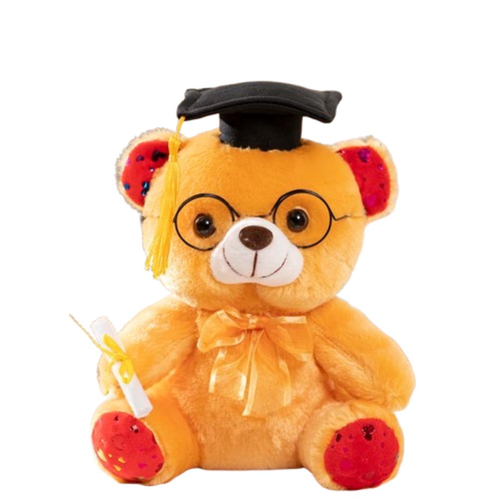 Cute Graduation Bear Plush Toy Graduation Season Bear Animal Doll Doctor Bear Doll  Students Gift
