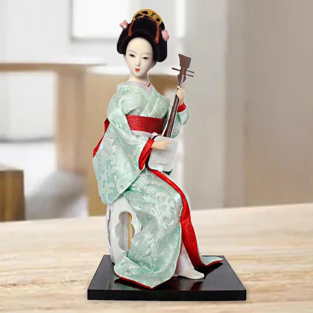 Muñeca Geisha Japonesa de 12 Pulgadas 30cm Muñeca Kimono Asiático Figura Coleccionable Decoración Regalo