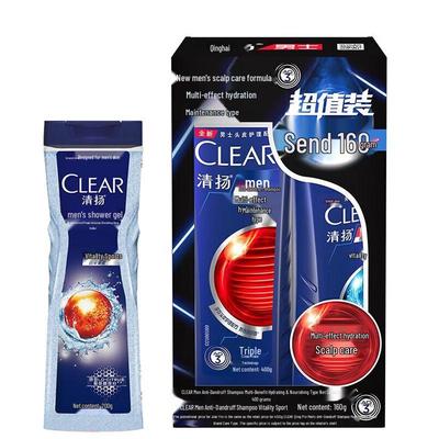 Klares Aktives Sport Körperwaschmittel & Anti-Schuppen Shampoo Set