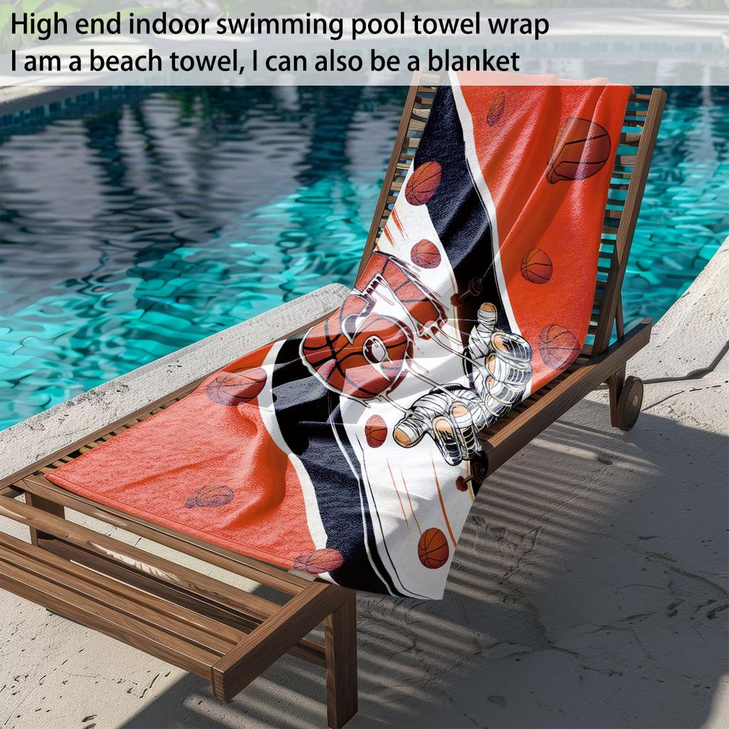 Basketball 67 Print Towel Sport Quick-Drying Super Absorbent Camping Towel Super Soft Lightweight Gym Swimming Yoga Beach Towel