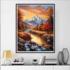 5D Landscape Diamond Painting Set, DIY Gemstone Cross-stitch Crafts and Artworks, Home Decoration Wall Mural Gifts