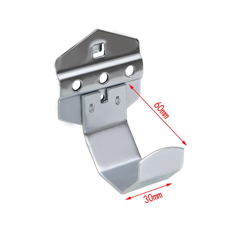 Panou Perforat Metalic cu Găuri Pătrate, Raft pentru Scule cu Cârlige pentru Șurubelnițe