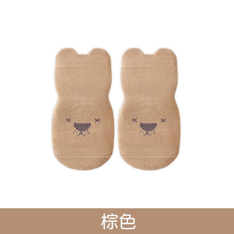 3/1 Pairs Cartoon Baby Socks Infant Newborn Anti-Slip Cotton Floor Socks For Girls Boys Cute Unisex Rubber Grips Toddler Socken