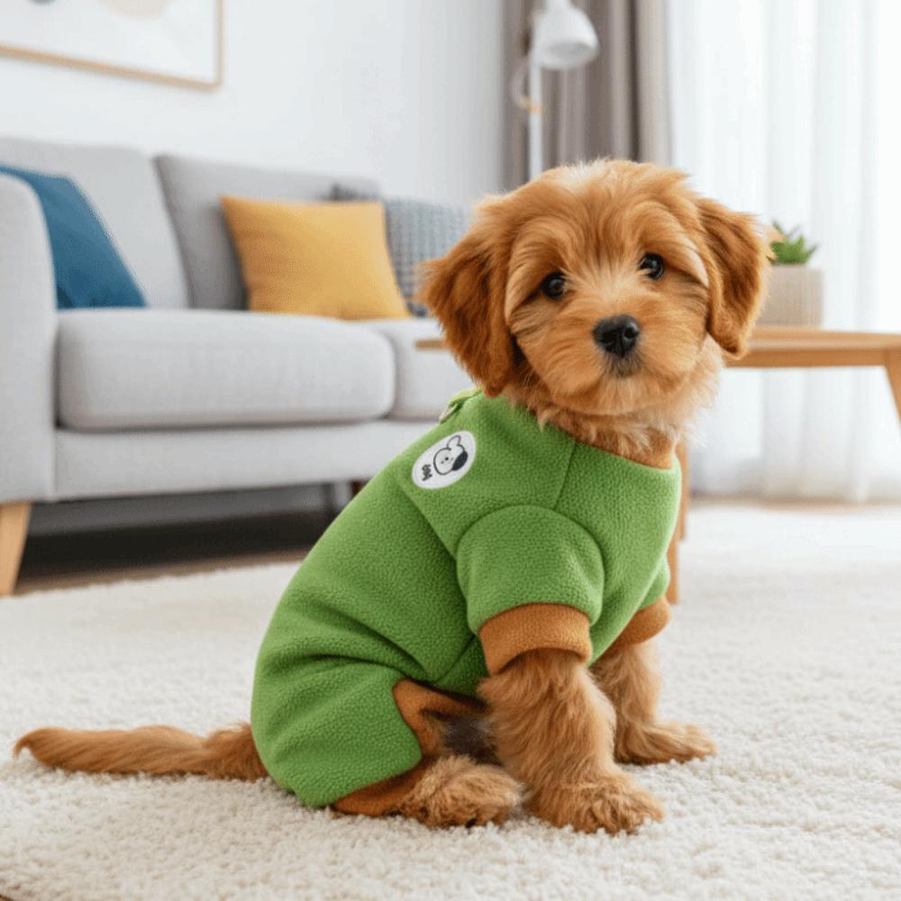 Warm Dog Jumpsuit Comfortable Dog Four Legged Clothing Winter Pet Overalls Autumn Winter