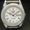 JAPAN VINTAGE REFURBISHED SEIKO 5 AUTOMATIC MENS ROMAN FIGURE WATCH a442051-a