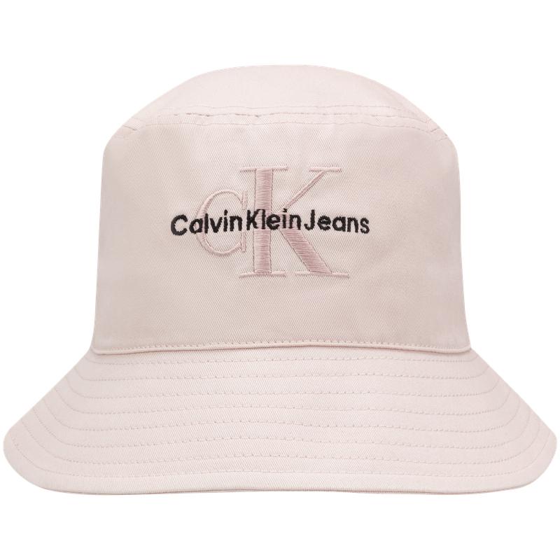 

Calvin Klein Embroidered Letter Casual Cotton Wide Brim Bucket Hat Unisex hats Lotus-Pink DX0231-665 S