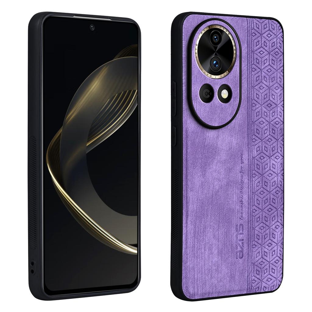 AZNS For Huawei nova 12 5G Cell Phone Case Anti-scratch Imprinted Leather + TPU Back Cover
