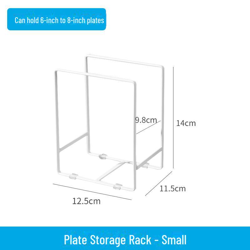 Abtropfgestell für Geschirr und Schüsseln in der Küche zur Aufbewahrung auf der Arbeitsplatte und im Schrank