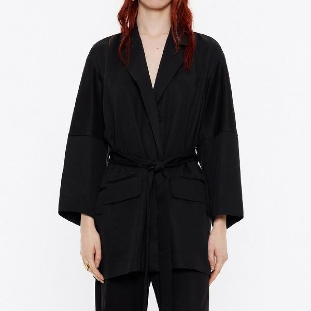 

Bimba Y Lola Fluid Black Double Breasted Jacket B245awj007bka Black/38