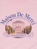 LA MAISON STUDIO Women'S Vintage Castle Garden Crop Sweatshirt Pink (Fcf1Ts205W)
