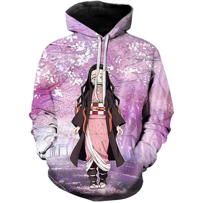 

Толстовки для мужчин Толстовка с капюшоном с 3D-принтом и аниме-графикой Толстовка Женская пуловер 4XL