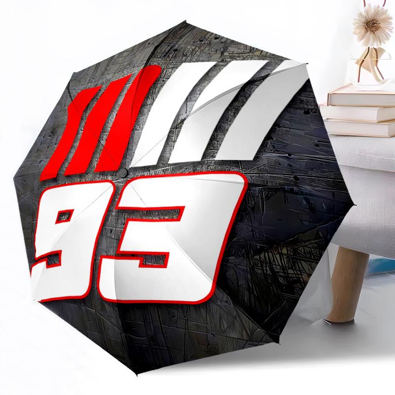 Motorcycle Racing Number 93 Automatic Design Umbrella 8Bone Structureautomatic Closing Buttondurable Portable And Foldable Great For Outdoors And
