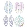 Silicone Keychain Mould Kit Dreamcatcher Mould/Pendant Feather Mold/Epoxy Casting Earring Mold Suitable for DIY Jewelry