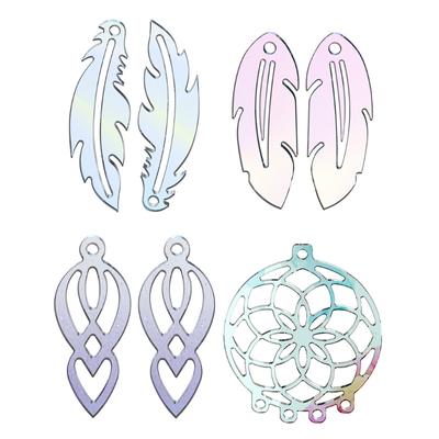 Silicone Keychain Mould Kit Dreamcatcher Mould/Pendant Feather Mold/Epoxy Casting Earring Mold Suitable for DIY Jewelry