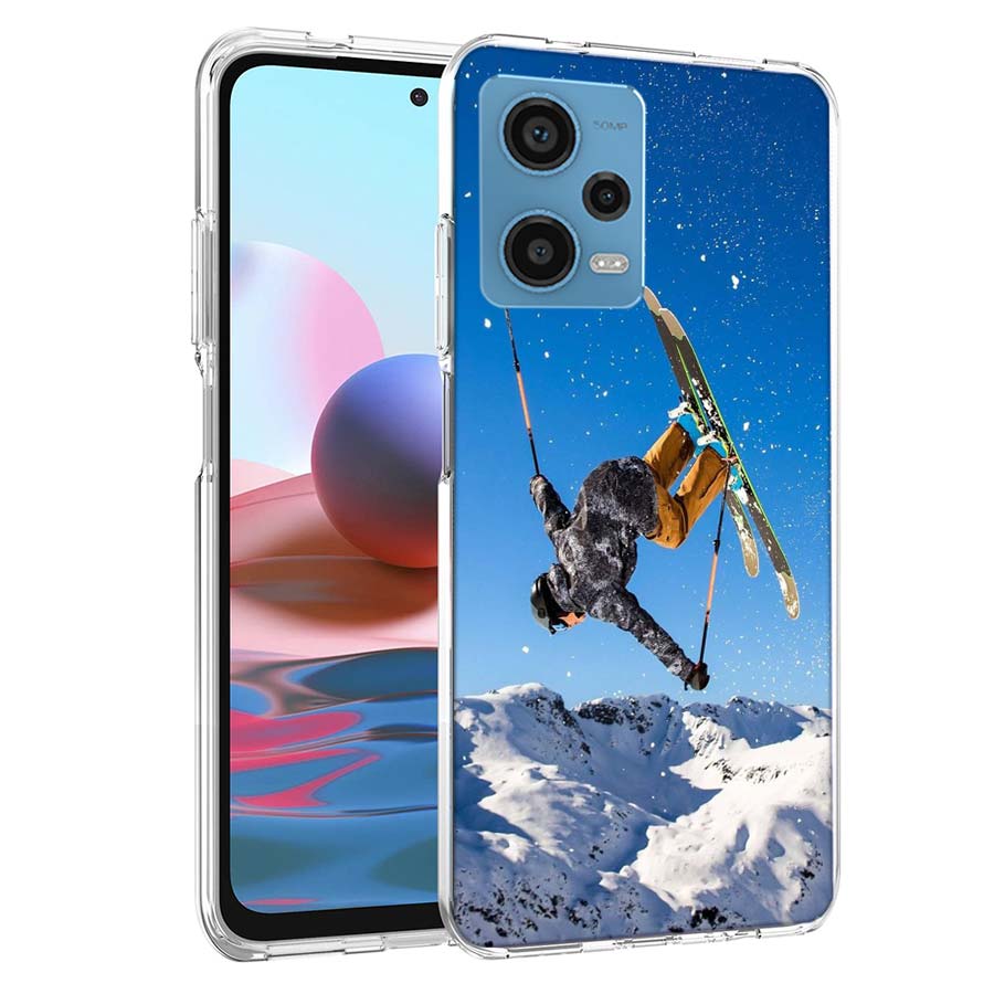 Skiing Snow Snowboard Ski Phone Case For Redmi 12 13C 12C 15C 15 9 Power 10 Prime+ 10C 10A 9T 9C 9i 9AT 9A Sport A5 K50 K30 60 U
