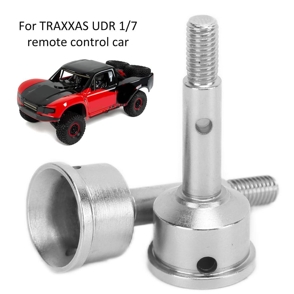 2pcs RC Wheel Axle Steel Drive Shaft Cup Replacement with Pole and Axle Pin for   UDR 1/7 RC Car