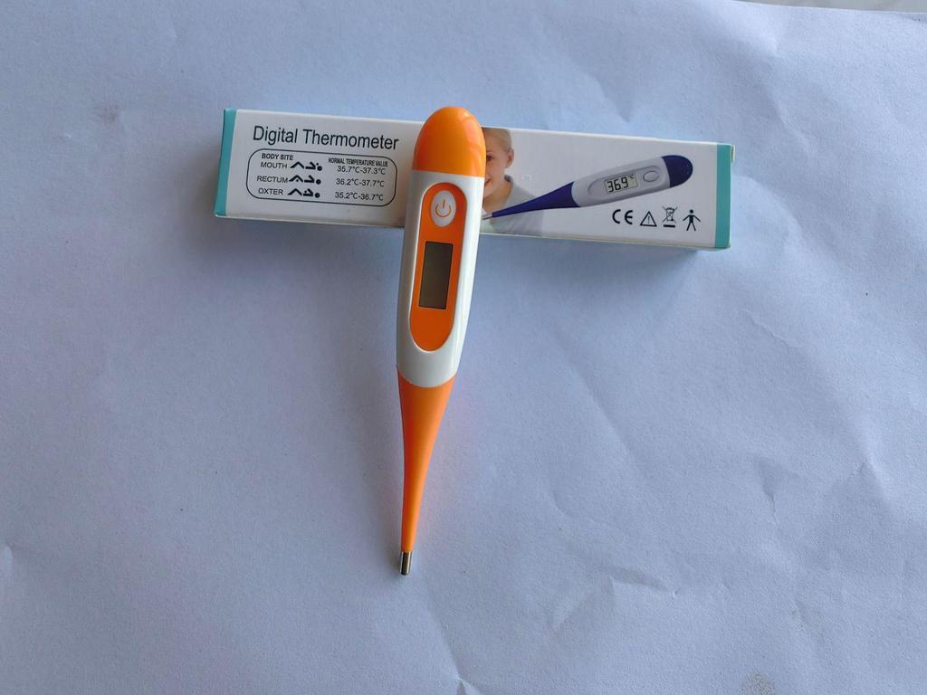 Waterproof Soft-Tip Digital Thermometer for Children and Adults, Measures Oral and Body Temperature