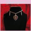 Gothic Hiphop Heart Cross Pendant Necklace For Men And Women