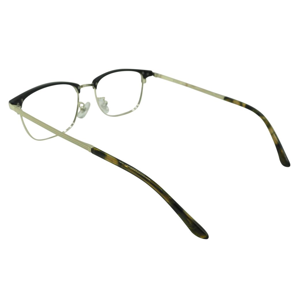 2399 Walkable Reading Glasses for Stylish Metal Wellington Browline Eyeglasses [OTC.web] Men, Classic, (Black/Gold C1, +1.50)