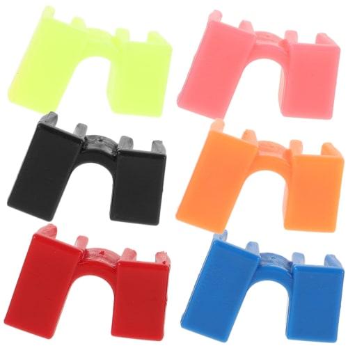 PRETYZOOM Training Chopsticks, Chopstick Helper, Practice Aid, Non-Slip, Interchangeable, for Adults and Children, Training Tool, Home Use, Pack of 6,